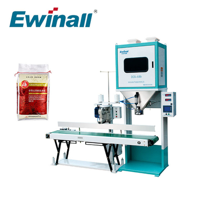 5 - 25kg dubbele de Verpakkingsmachine van de Schalenrijst voor de Rijstfabrikant DCS-50B2 van de Tarwesesam