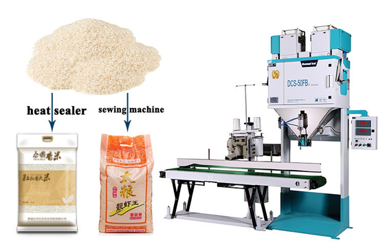 Automatische de Verpakkingsmachine 0.5MPa 1.1KW van de Gewichtsrijst