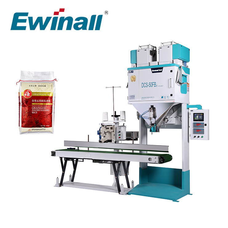 2.5 - 50kg de hand Automatische Machine van de Rijstverpakking voor Rijstfabrikant DCS-50FB2
