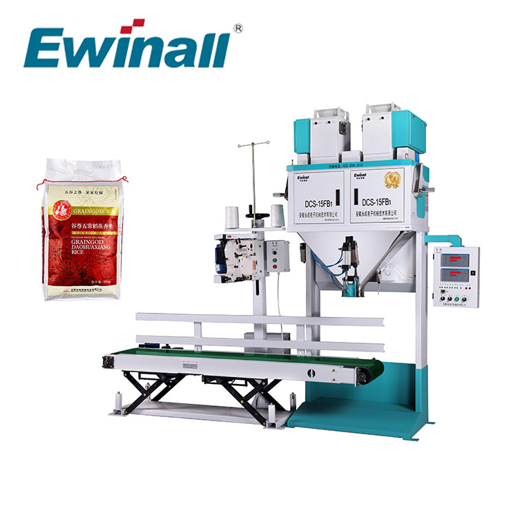 2,5 Kg - 15 Kg van de Korrelkorrel de Rijstsugar bean packing machine DCS-15FB1 Ewinall