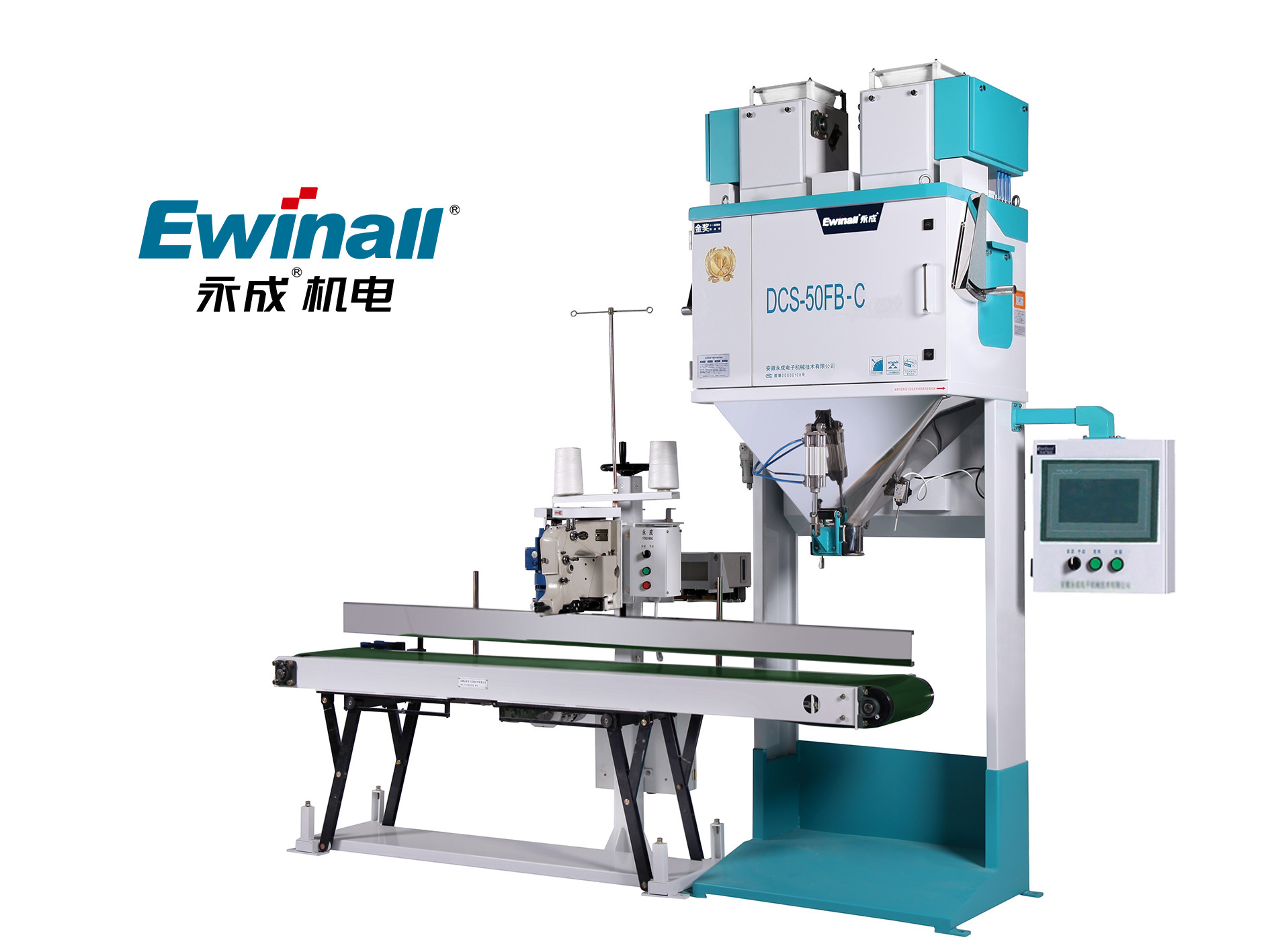 Automatische Kwantitatieve Bonen Verpakkende Machine 5 - 50KG voor Sugar Feed Rice