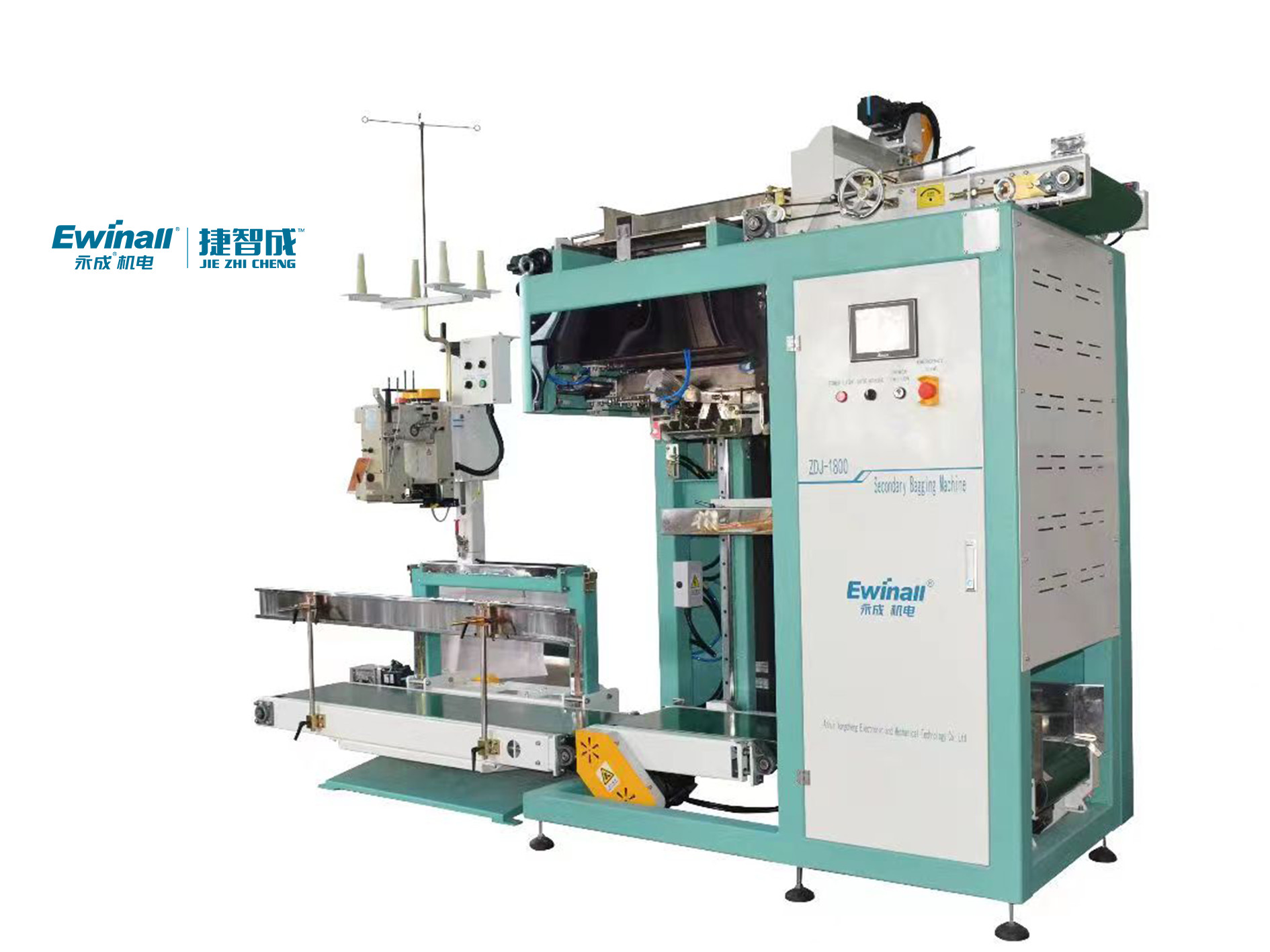 De Machines van de korrelverpakking, Elektrische Verpakkingsmachine zdj-1800 Kleine Zak in Grote Zak, het Secundaire In zakken doen