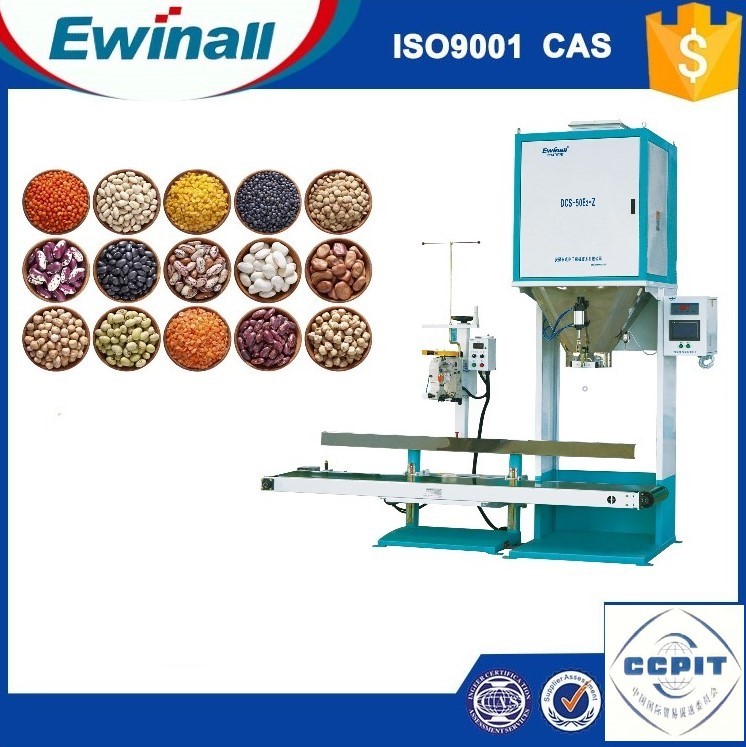 QEMS-Verpakkende Machine 240 Zakken/H van de Bonenimpuls 25 Kg Rijstplc Controle
